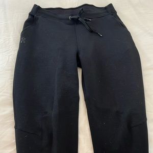 soft black joggers